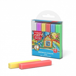 Мелки для асфальта ArtBerry 6 цветов (Erich Krause, 43336)